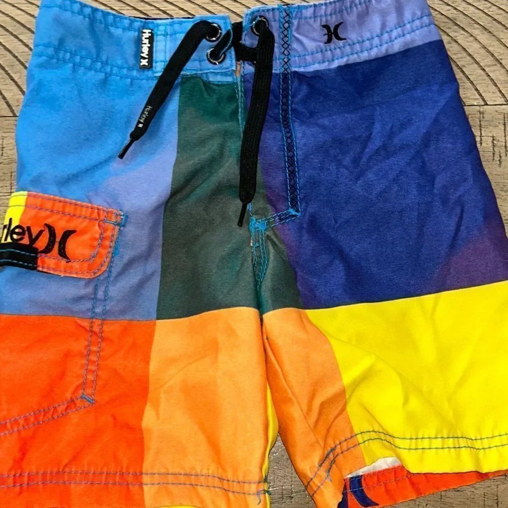 Hurley 🏝️ Color Block Board 🏄🏼♂️ Shorts 🩳 Pocket! Beach 🏖️ it!